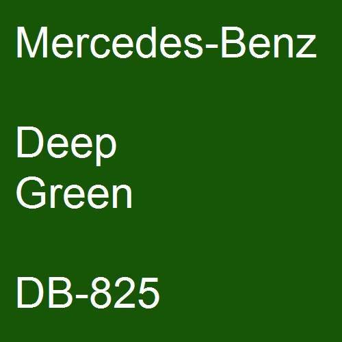 Mercedes-Benz, Deep Green, DB-825.